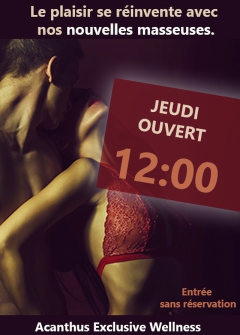 Acanthus - Le plaisir se réinvente avec nos nouvelles masseuses